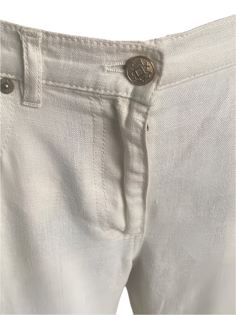 Max Mara Silk / Linen Trousers Size UK14 - Pre-loved