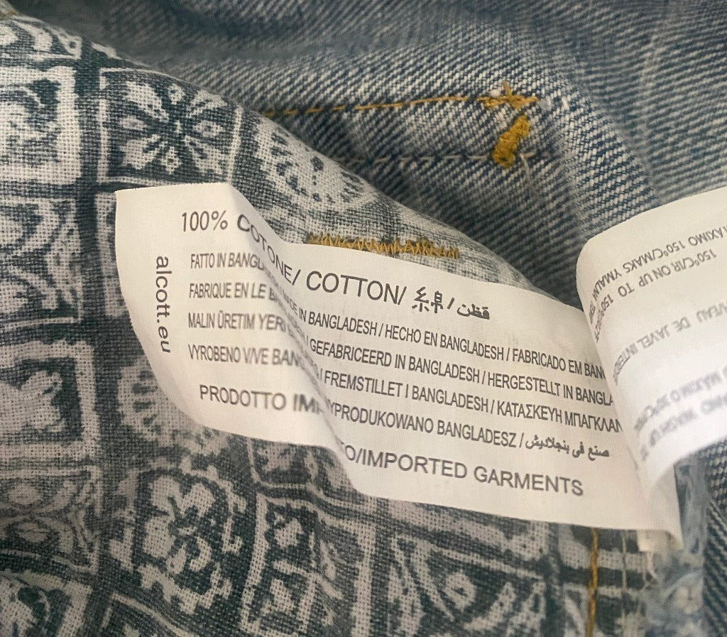 ALCOTT Ripped Blue Denim Shorts - W34