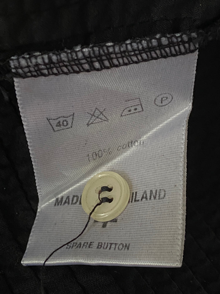 Yacco Maricard Black Asymmetrical Shirt Size 0 - UK6