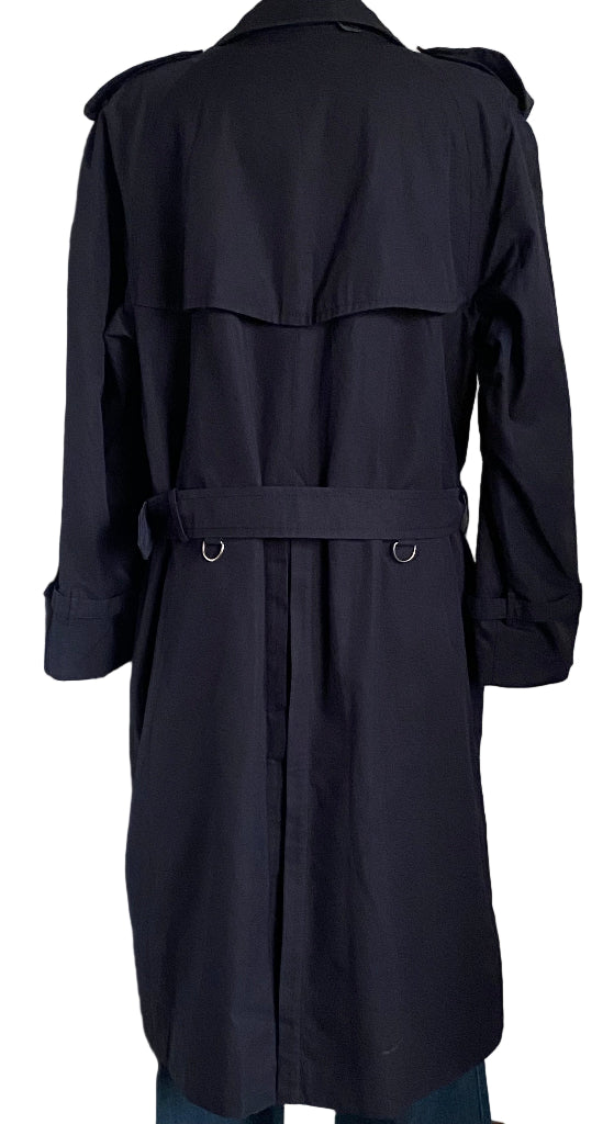 BURBERRY Navy Trench Coat Size 52 - UK L