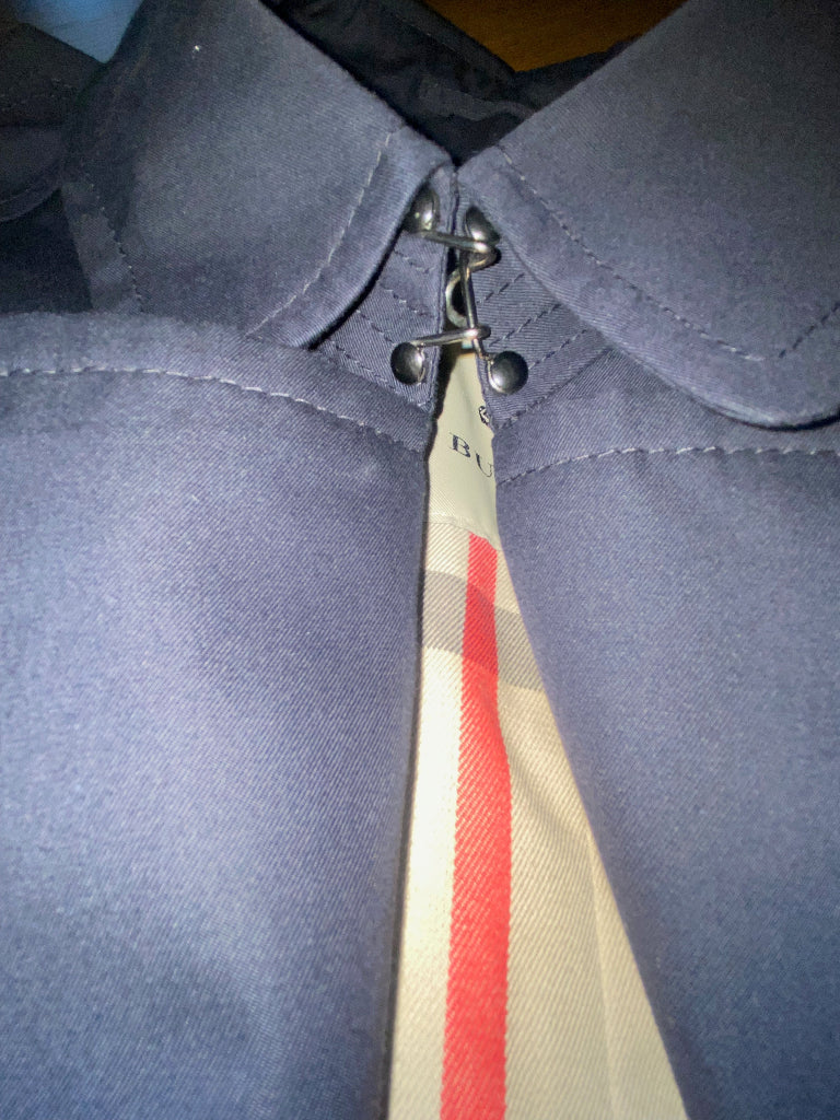BURBERRY Navy Trench Coat Size 52 - UK L