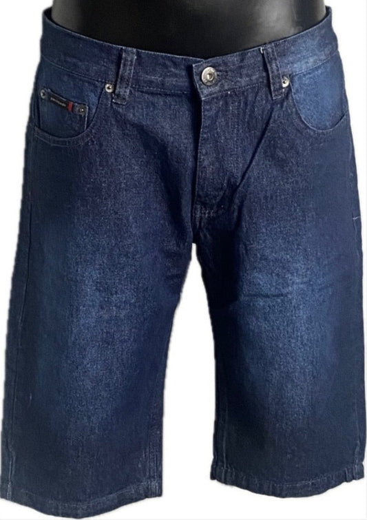 PIERRE CARDIN Blue Denim Shorts - UK M