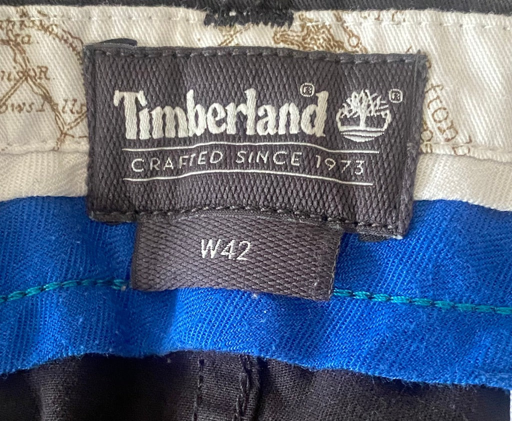 Timberland Black Cotton Shorts - Labels