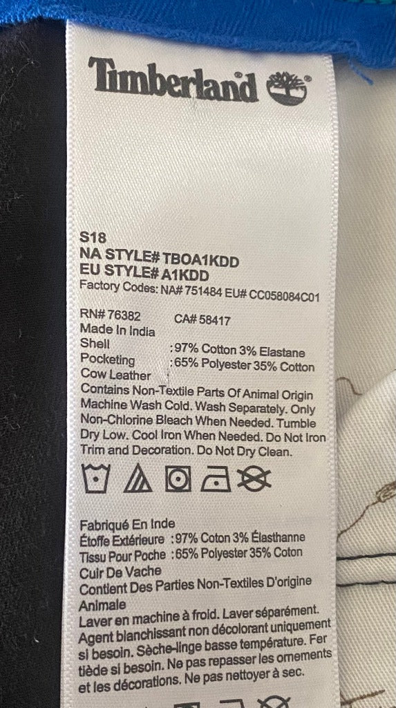 Timberland Black Cotton Shorts - Wash Labels