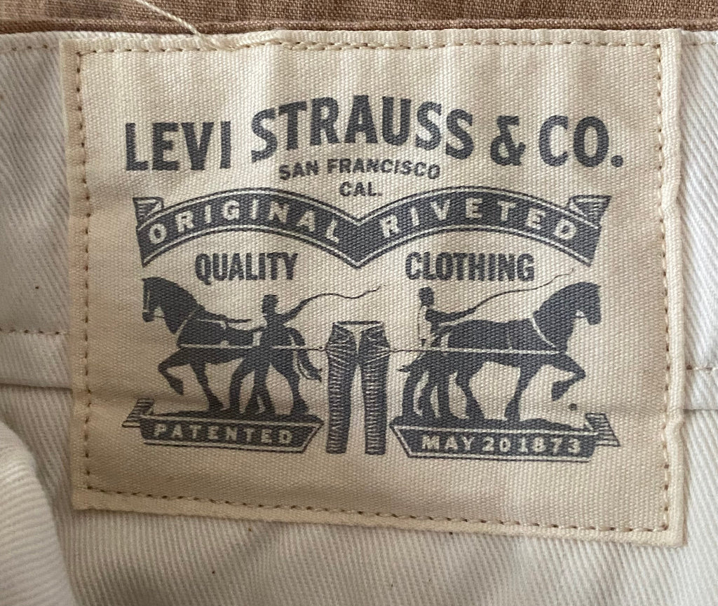 Levis Beige Cotton Jeans W34 - Levi's Badge