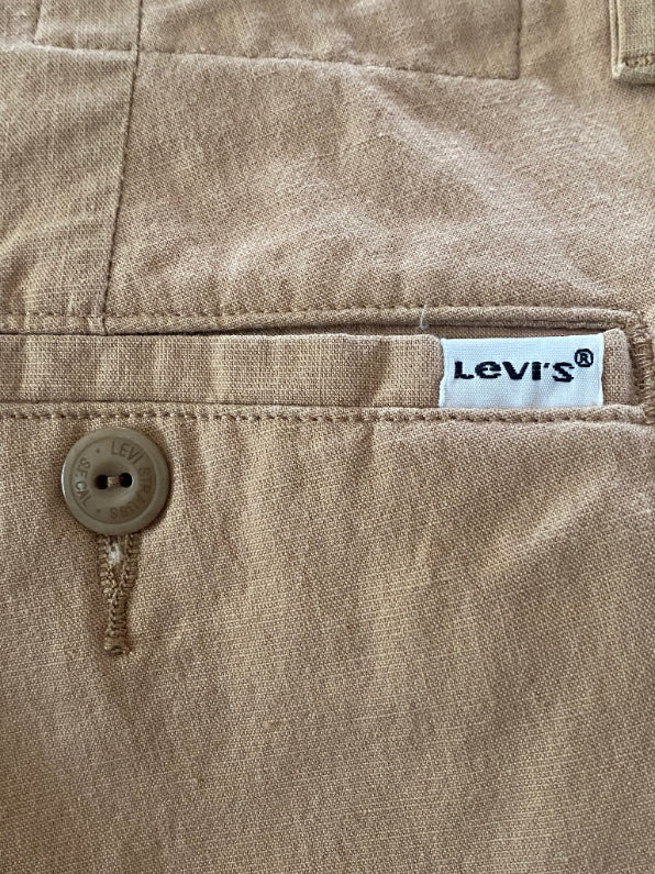 Levis Beige Cotton Jeans W34 - Levi's White Tag