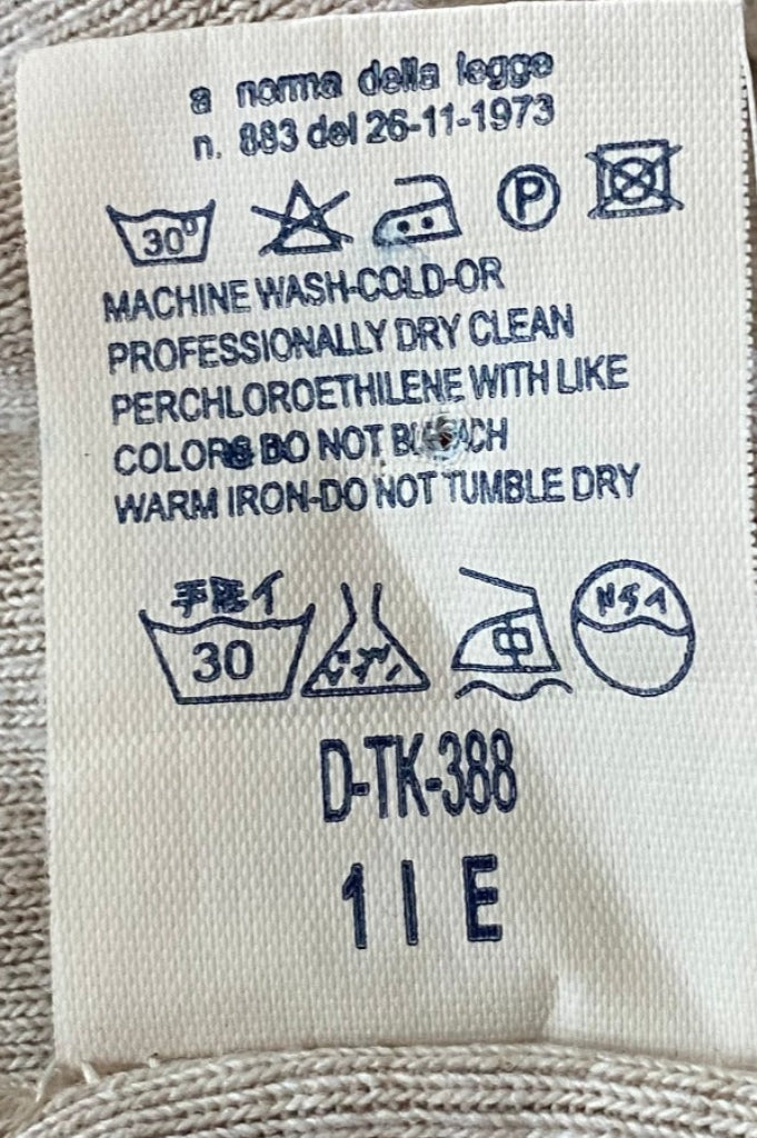 Moschino Cream Vest Top - Wash Label