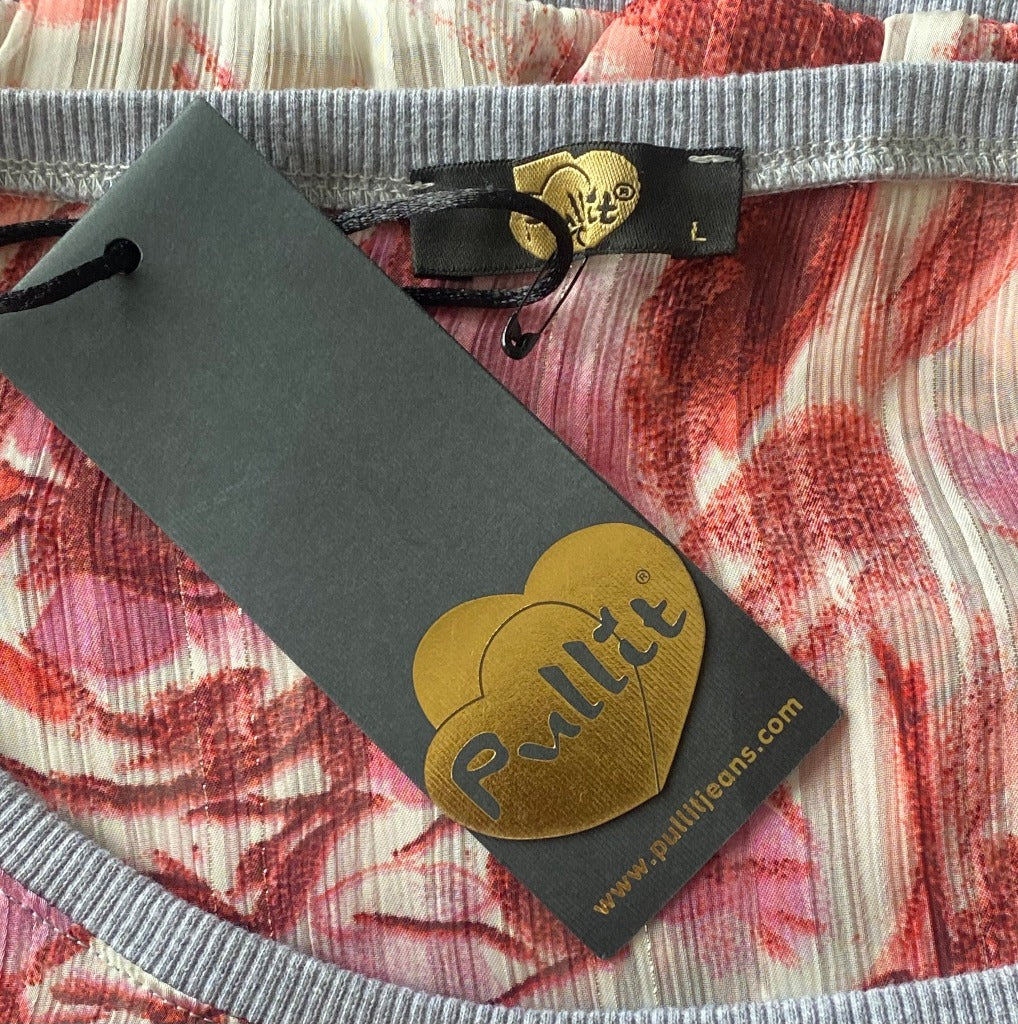 PULLIT Red Flower Patterned Top - Tags