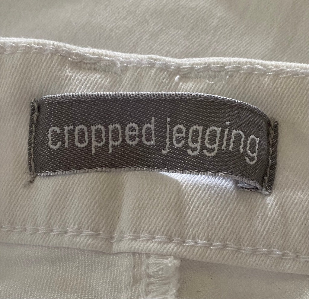 M&S White Cropped Jeggings UK 12