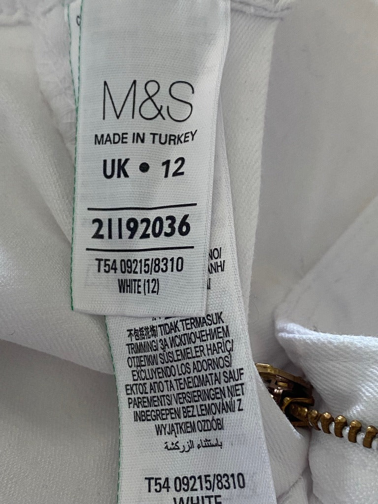 M&S White Cropped Jeggings