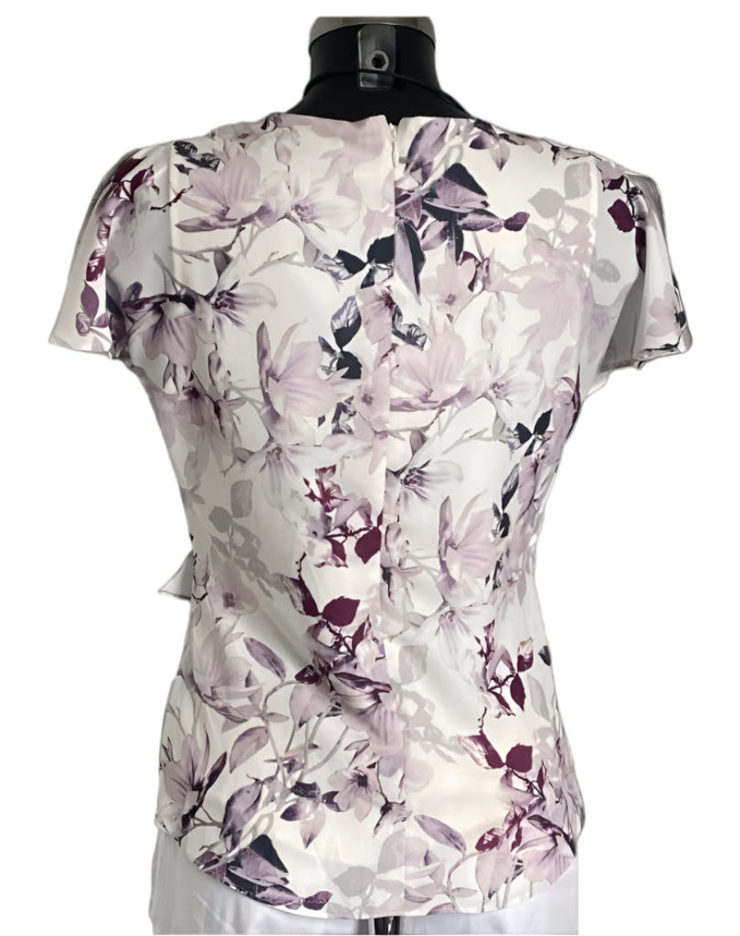 Jacques Vert Lilac & Cream Bodice - Size UK8