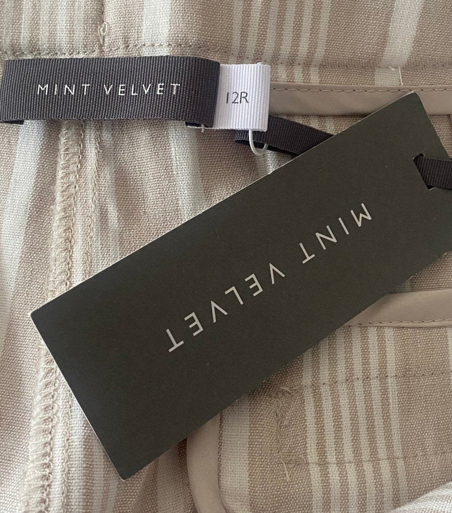 Mint Velvet Linen Trousers - UK12