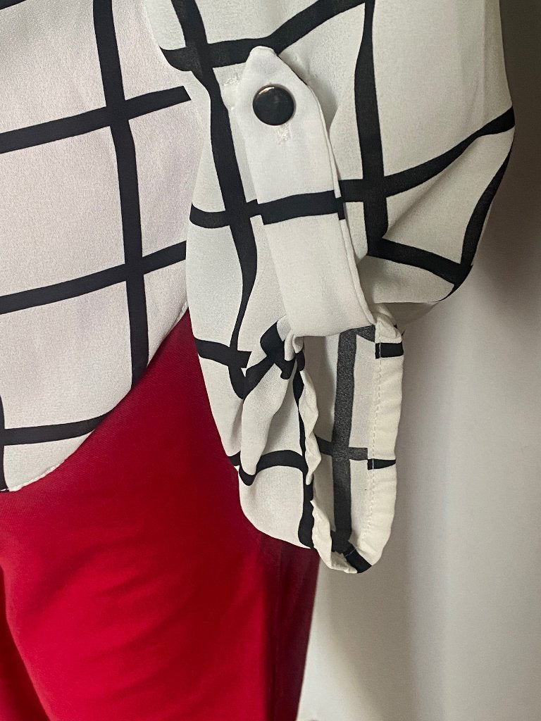 Lipsy London Check Shirt UK10 - Cuff Detail