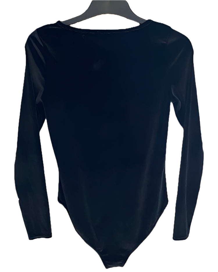 Lipsy Velour Bodysuit - Size UK10