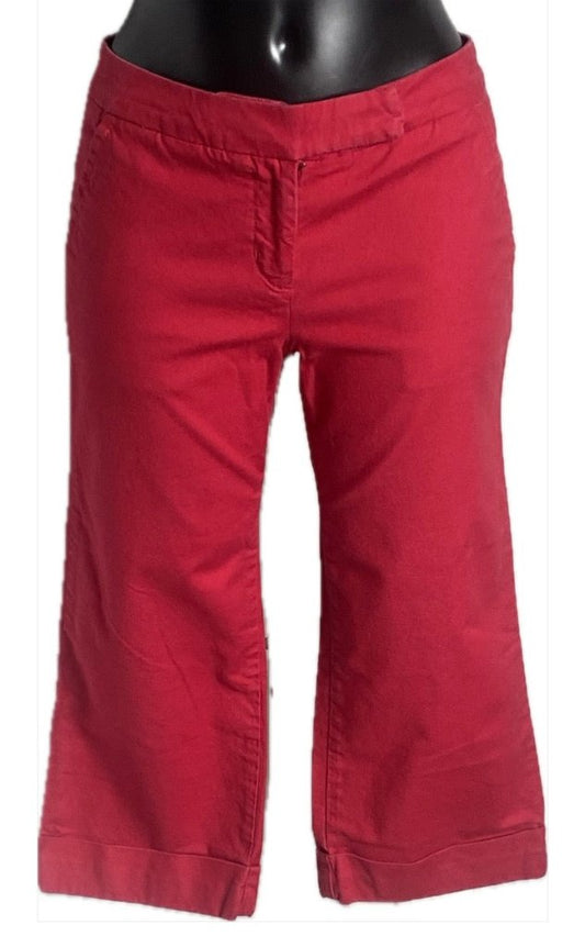 Tommy Hilfiger Red Cropped Trouser - UK10