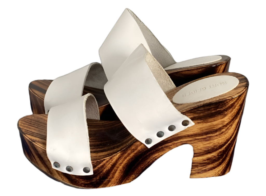 Kurt Geiger White Leather Sandals - UK6