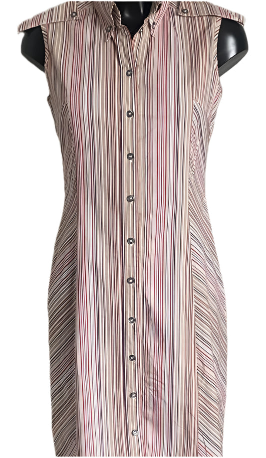 Whistles Multicoloured Striped Dress - UK12