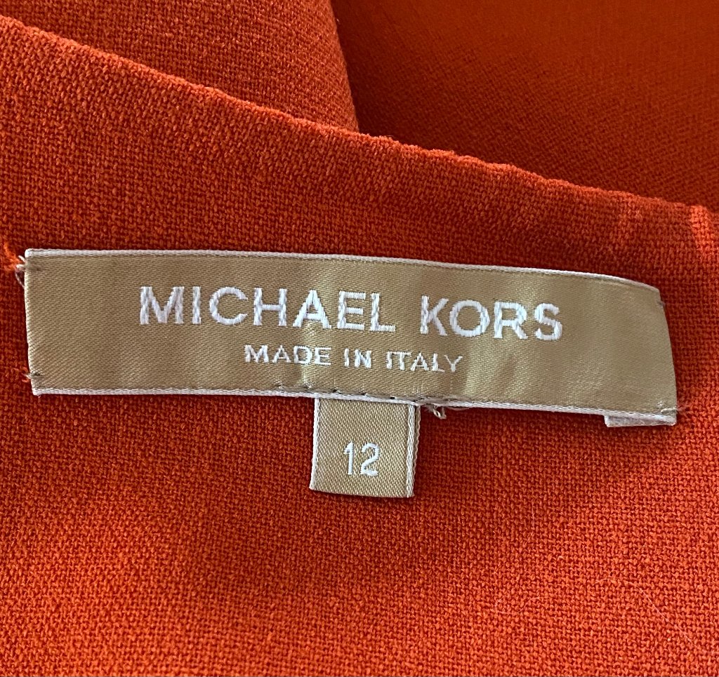MICHAEL KORS Orange Dress - Size UK12 - Pre-loved in Great Condition