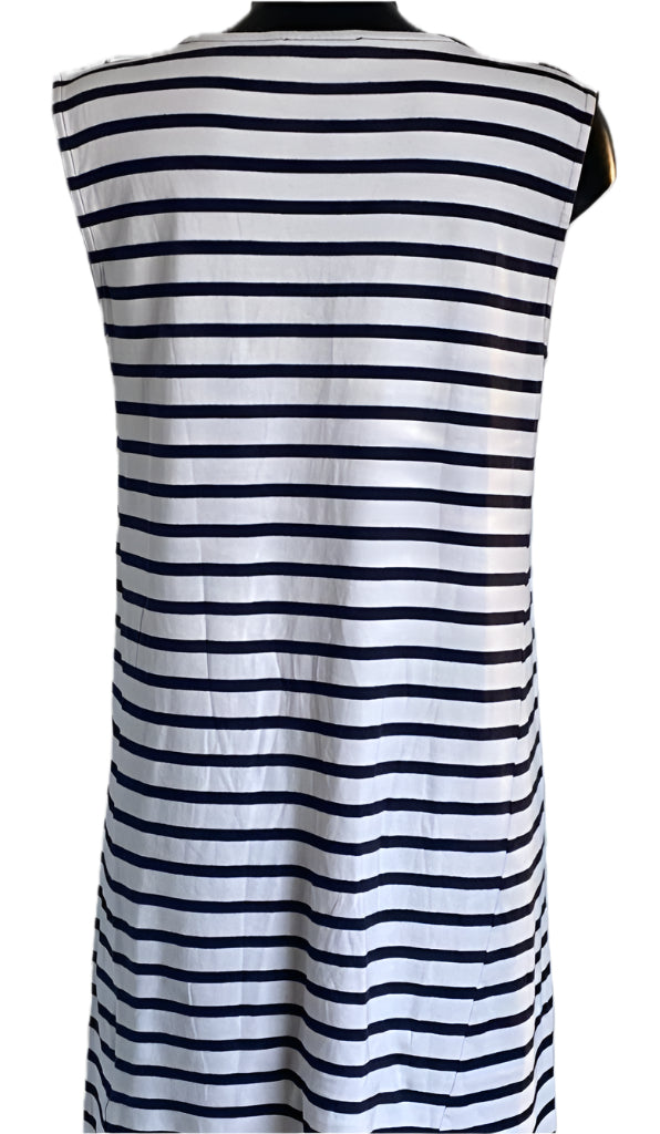 NICOLE FARHI Pink & Black Dress - UK M