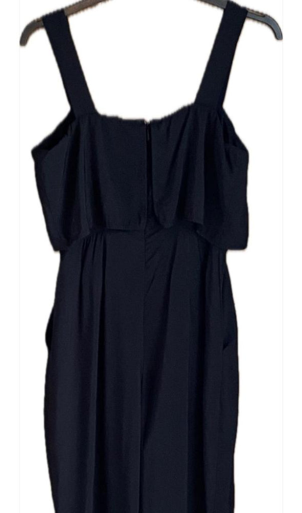 Whistles Black Cotton Jumpsuit - UK10