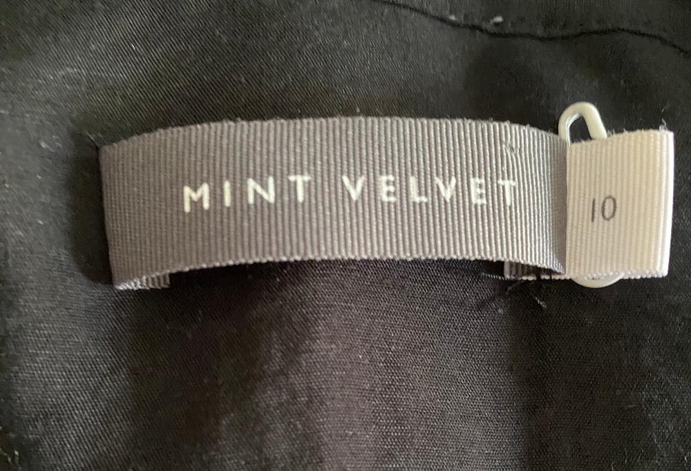 Mint Velvet Black Shirt - Size UK10