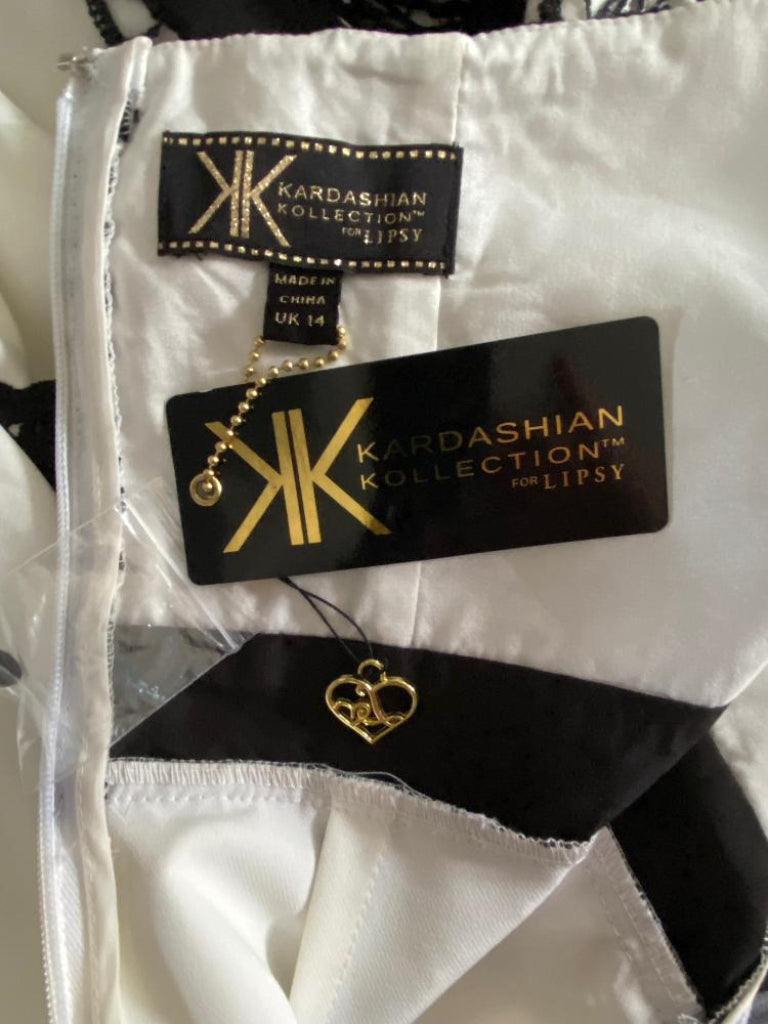 Lipsy Kardashian White Dress - UK14
