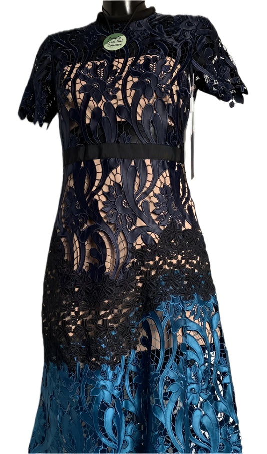 SELF PORTRAIT Multicoloured Lace Dress - UK10