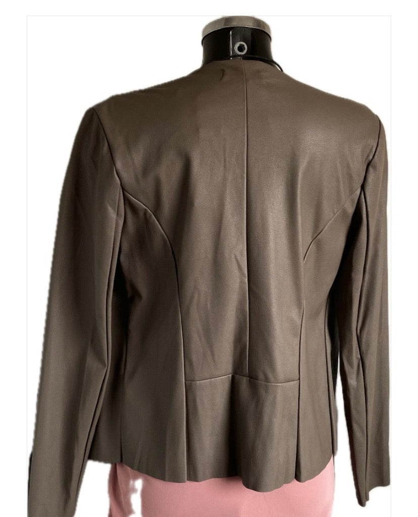 JUSTFAB Brown Leather Jacket - S