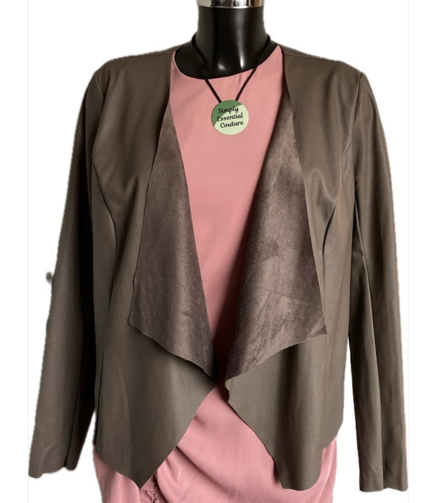 JUSTFAB Brown Leather Jacket - S