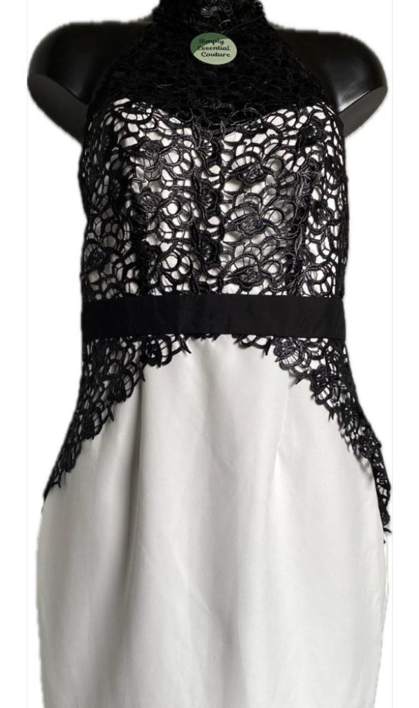Lipsy Kardashian White Dress - UK14