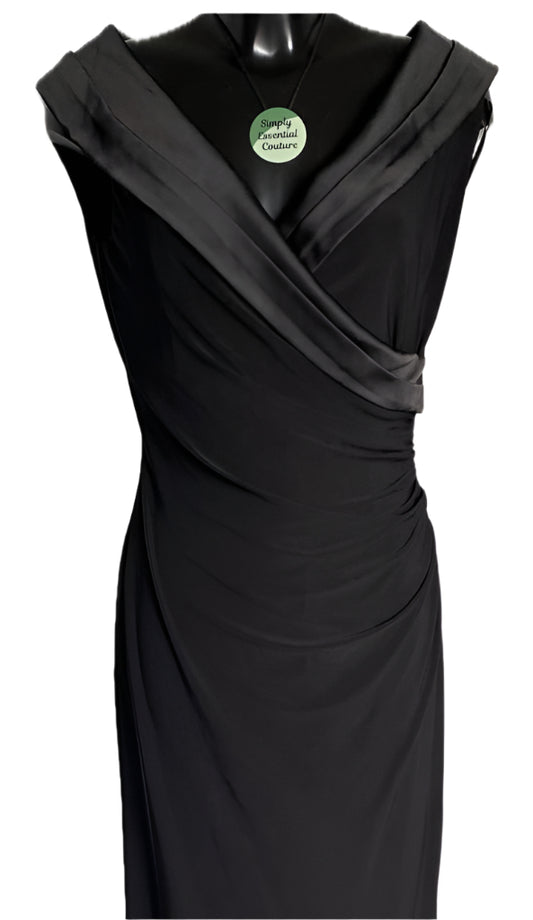 RALPH LAUREN Long Black Gown - UK10