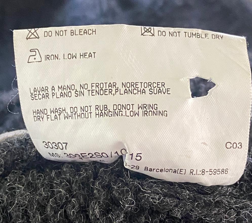 THOMAS BURBERRY Grey Cardigan - UK L - Pre-loved in Fabulous Condition
