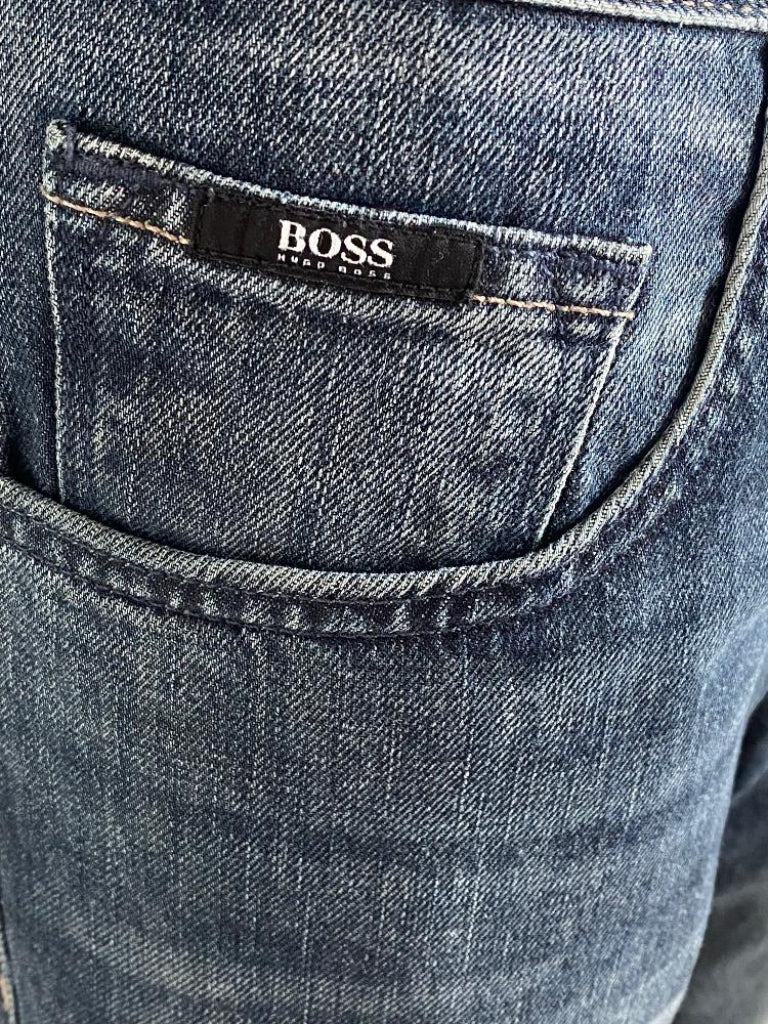 Hugo Boss Dark Wash W34 Jeans - Coin Pocket