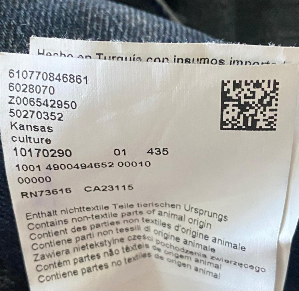 Hugo Boss Dark Wash W34 Jeans - QR Code