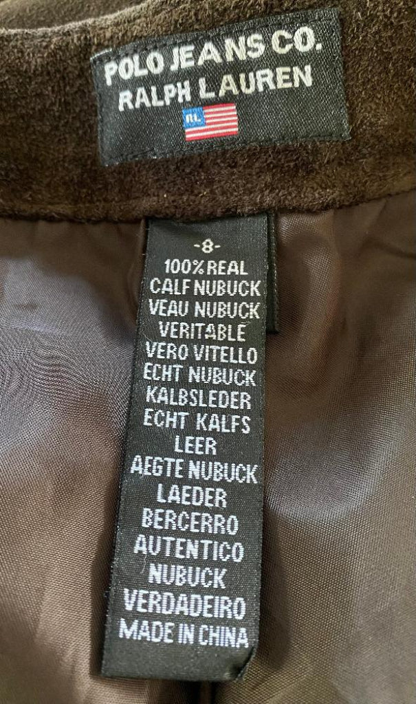 Lauren 100% NubuckTrousers  - Size UK8