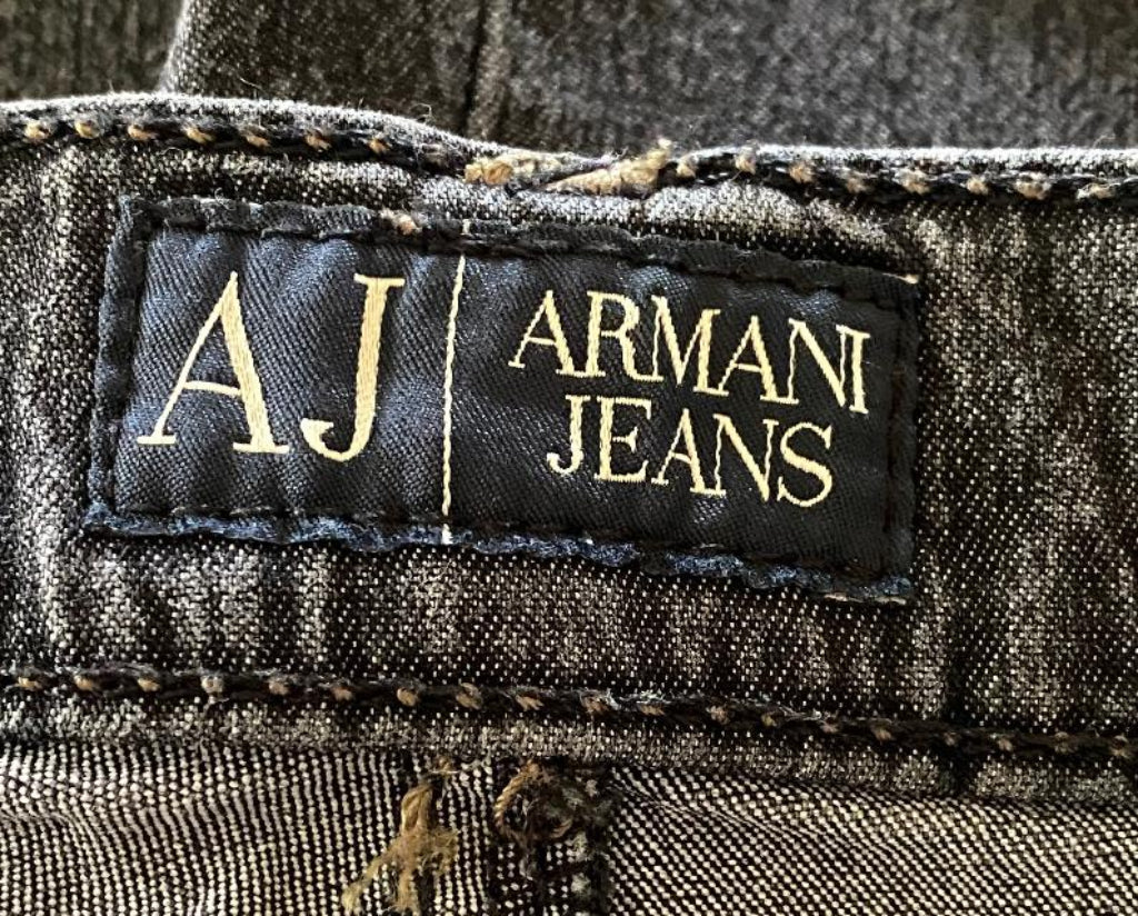 Armani Jeans Dark Grey Jeans - UK12