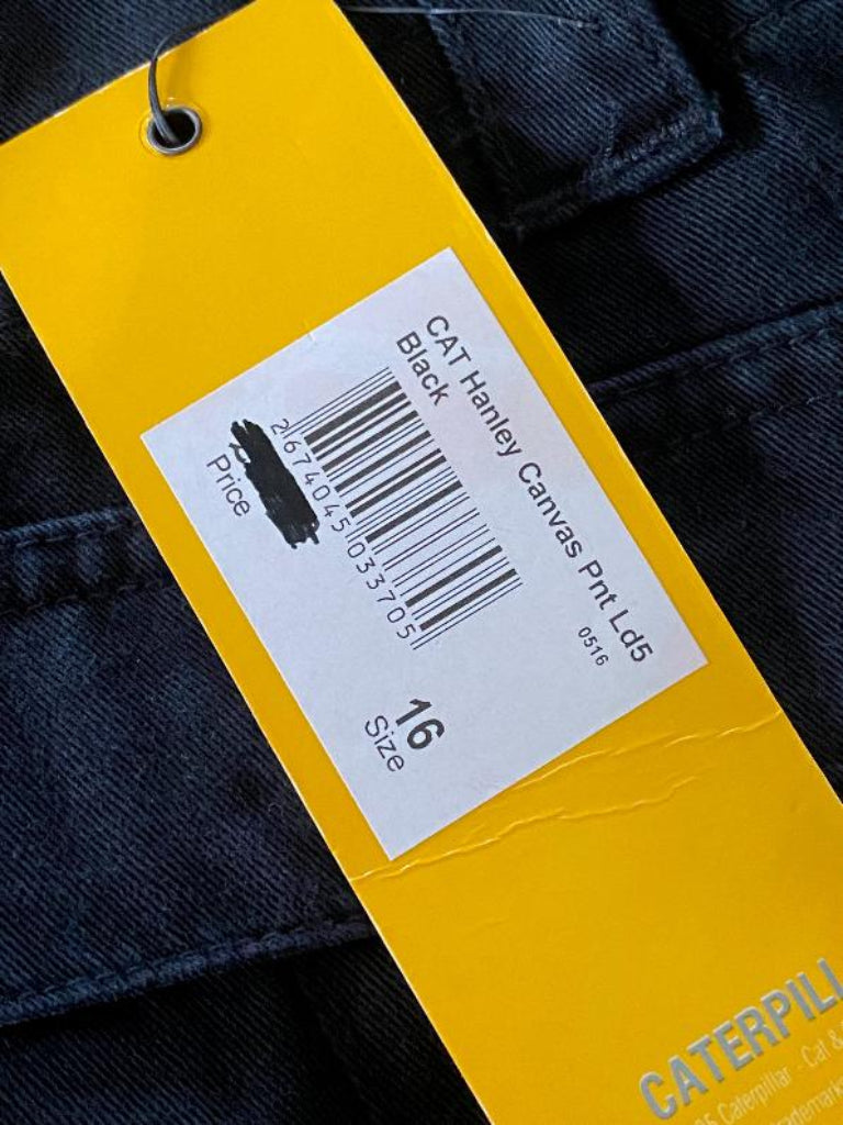 Cat Hanley Canvas Black - UK16 Tag