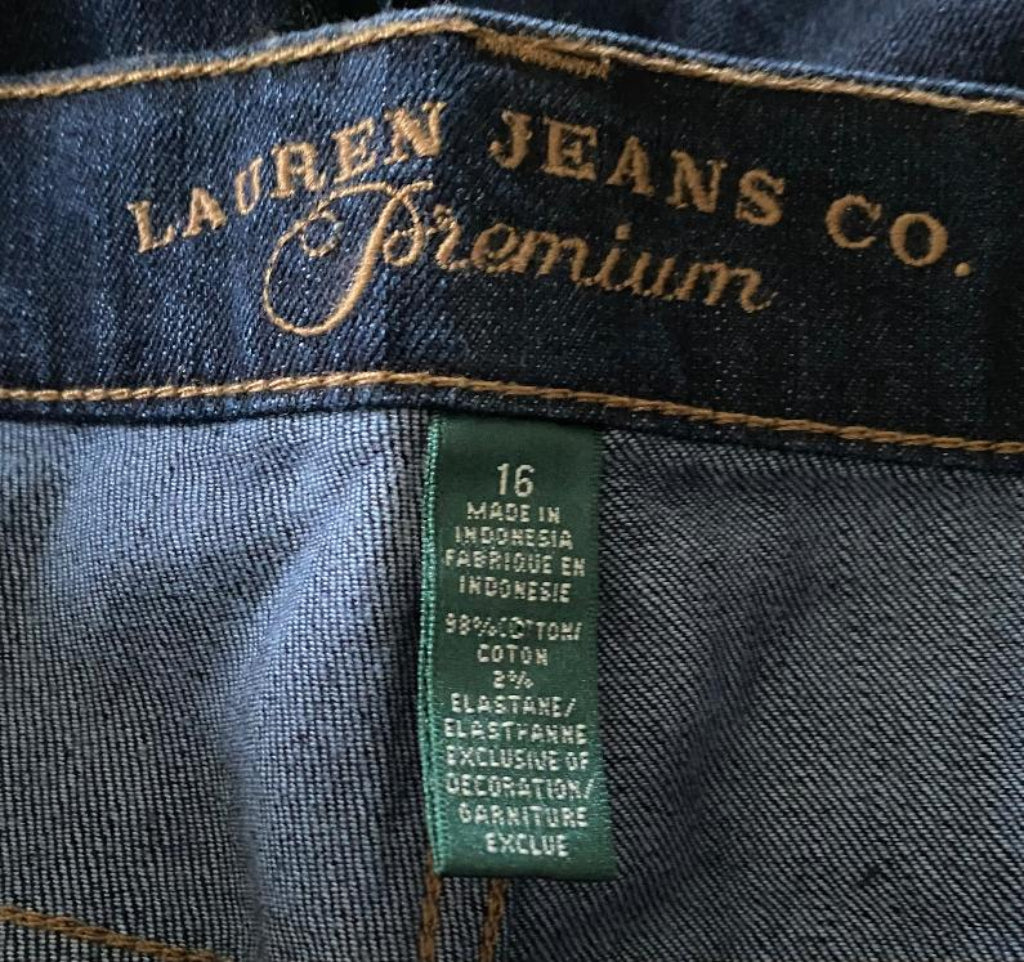 RALPH LAUREN Dark Blue Jeans - UK16