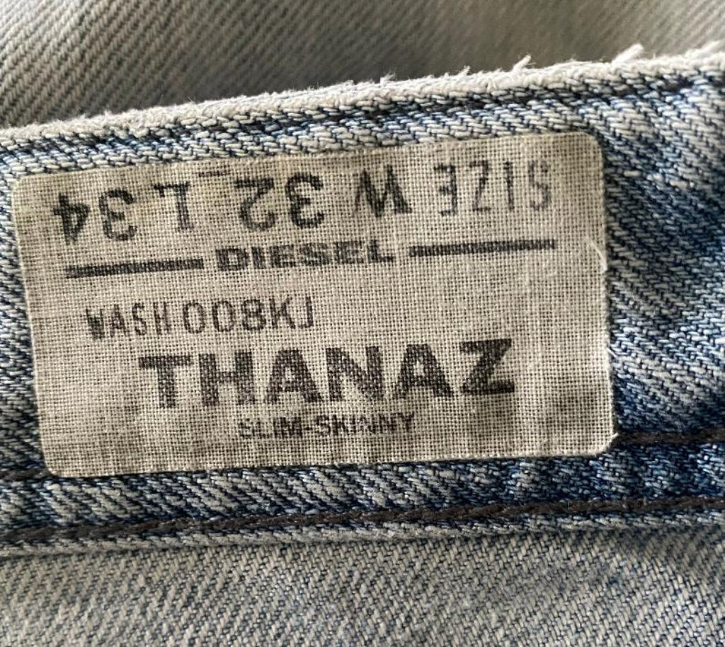 DIESEL Thanaz Light Washed Jeans - W32