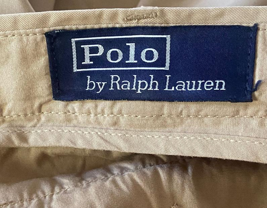 Polo Beige Cotton Jeans - Label