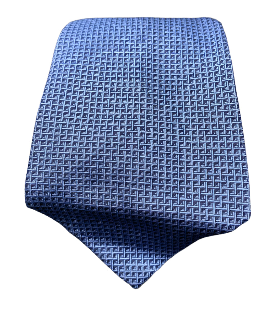 Hermes, Paris - Blue 100% Silk Tie