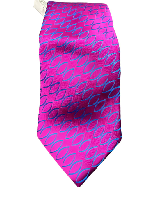 Ted Baker, Shocking Pink and Blue Tie - Front