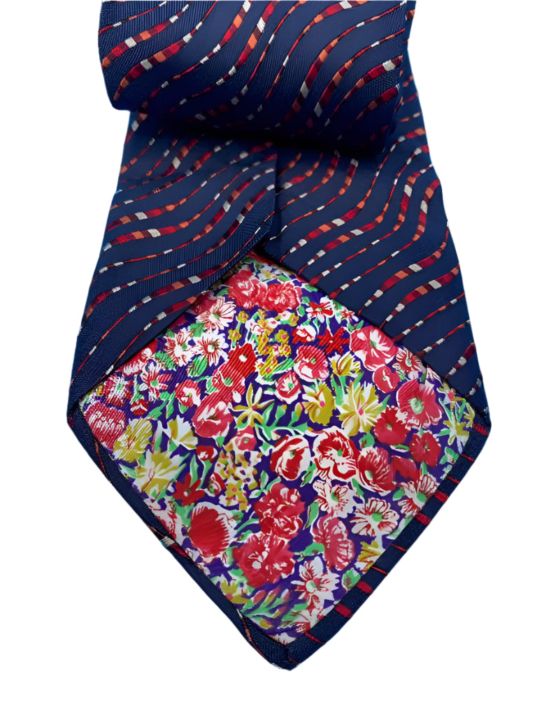 Paul Smith Navy/ Red 100% Silk Tie