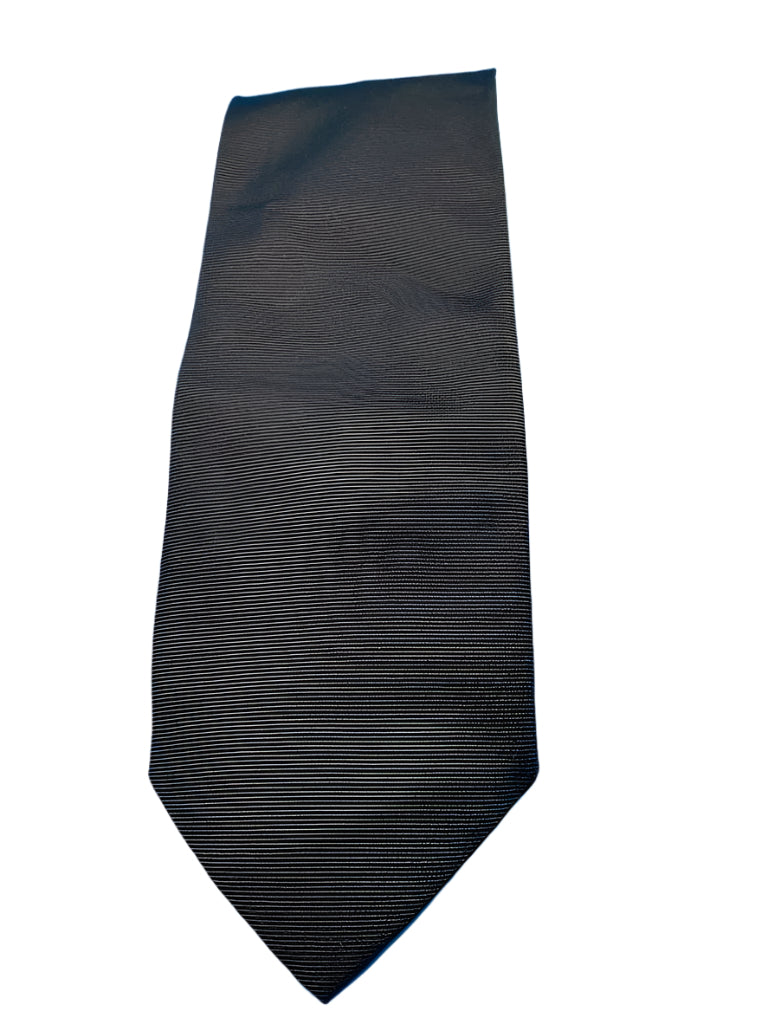 Front of Van Heusen Brown Ribbed Silk Tie