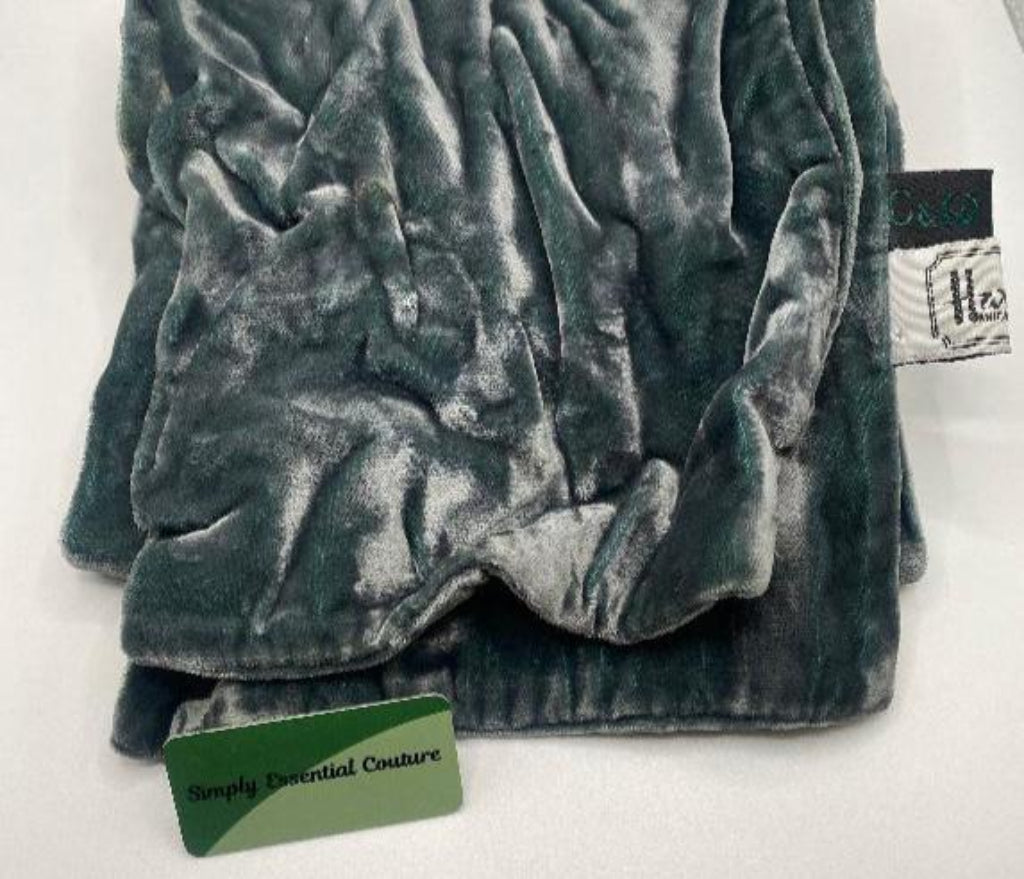 HARRODS Khaki Velvet Scarf