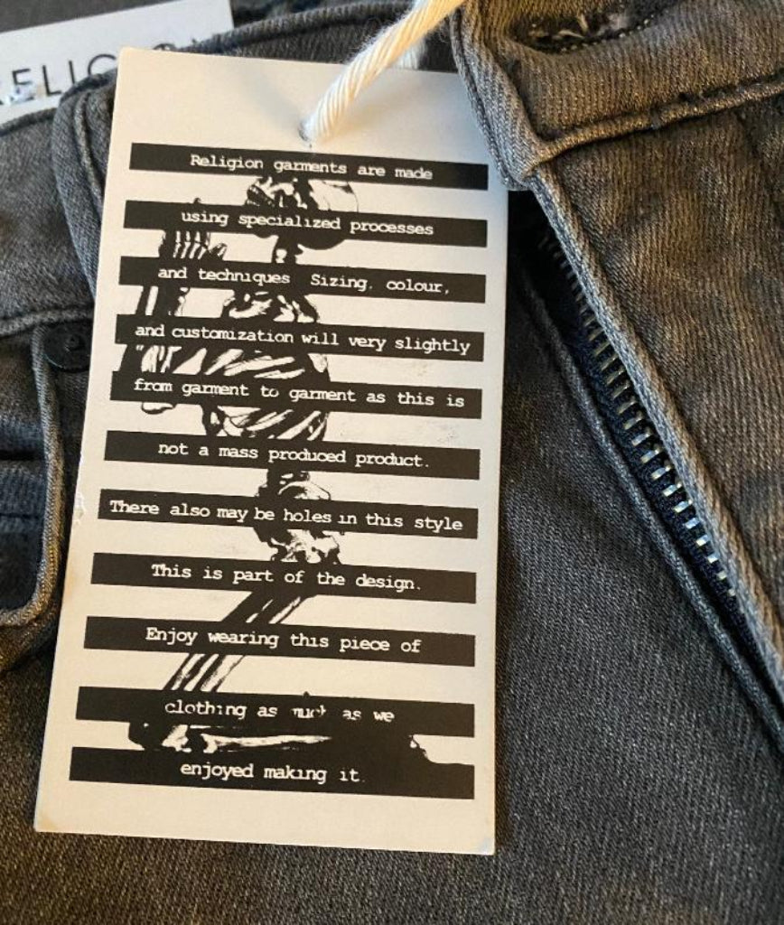 RELIGION Jeans - UK10 - Information Tags