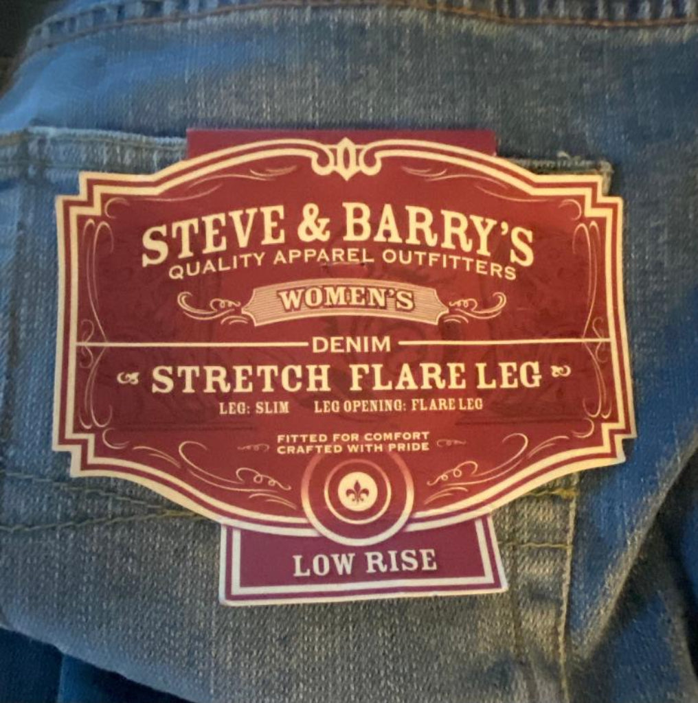 Steve & Barry's Blue Flare Jeans - Tags