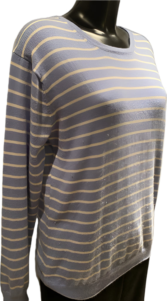 The Cashmere Centre - Blue & White Jumper