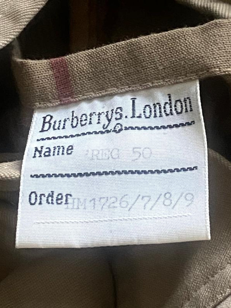 Burberrys' London Order ID