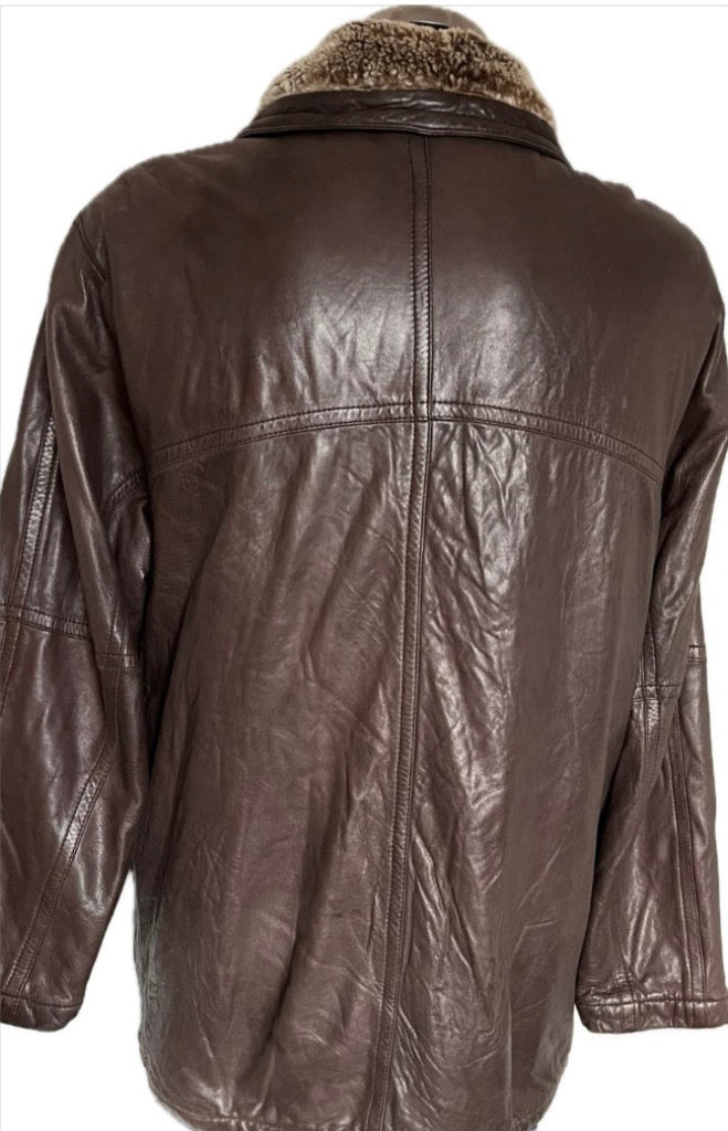 Fortnum & Mason Leather Jacket - Size 48